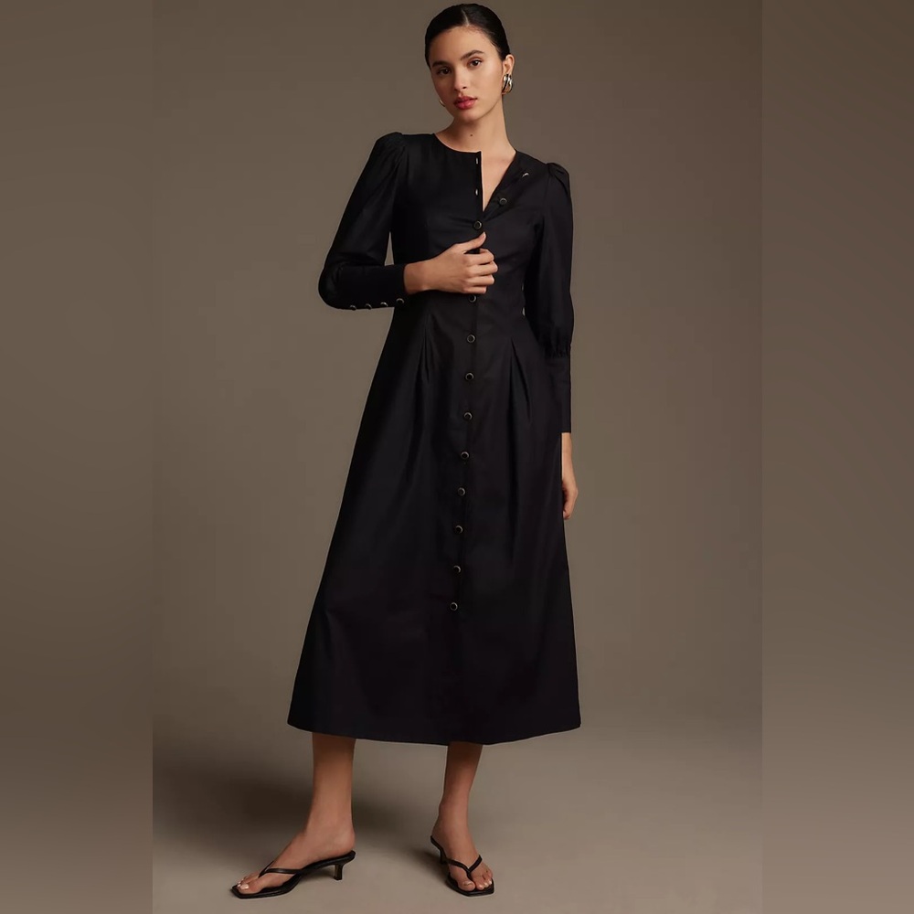 Reformation Halia Dress in Black - Picture 4 of 9